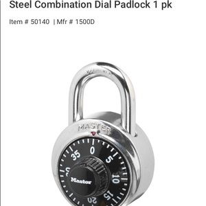 The Master Lock No. 1500D Standard Dial
